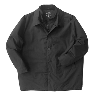 胸围160CM加肥加大码男秋冬 翻领假两件棉风衣外套2419