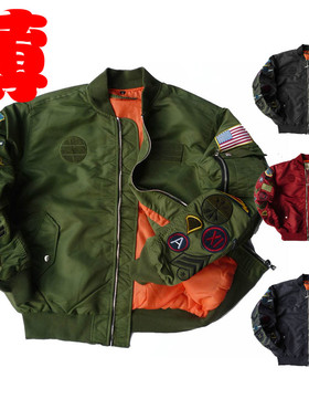 特价 127-168加大码男春秋季街头 OVERSIZEMA1飞行员夹克3988