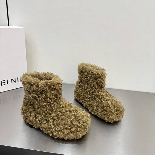 冬季加绒保暖防滑厚底雪地靴女
