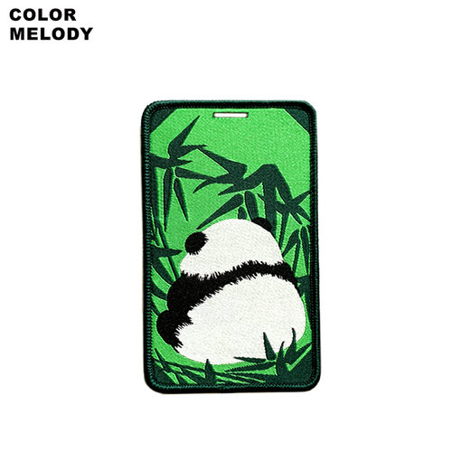 一个宝宝 美院颜究生原创潮熊猫可爱学生工作饭卡套包挂件行李牌