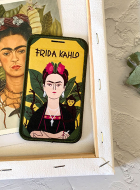 原创Frida最文艺复古潮学生地铁工作证门禁饭卡套行李牌礼品包挂