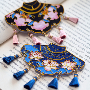 大梦非遗掐丝珐琅文创云肩书签手工DIY材料包釉料研学社团建礼品