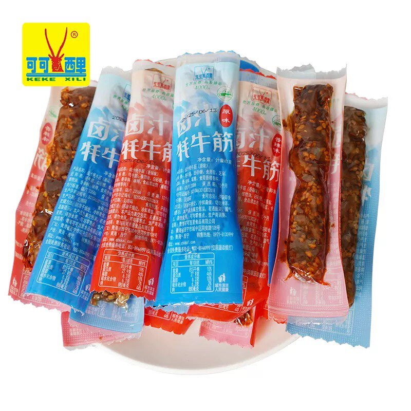 青海特产 可可西里卤汁牦牛筋小包装500g/袋 休闲小吃办公室零食