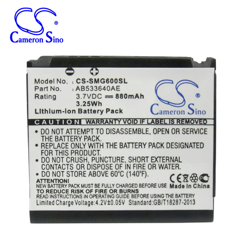 CameronSinoÊÊÓÃÈýÐÇSGH-G600 S3600C M8800ÊÖ»úµç³ØAB533640AE