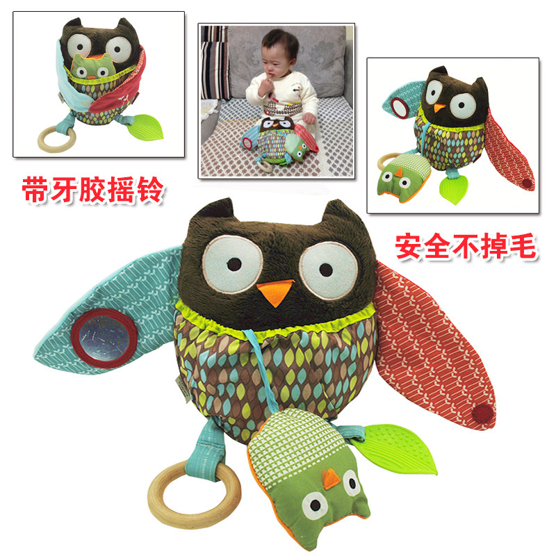 安抚摇铃睡眠公仔可啃咬幼儿玩偶