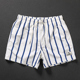 流行男士 衩外穿休闲透气清爽沙滩裤 短裤 夏天男显瘦竖条纹宽松大裤