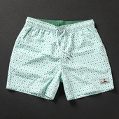 男印花宽松运动健身透气可下水速干沙滩裤 潮流休闲短裤 薄款 夏季