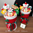 圣诞节礼物女生线条小狗玩偶花束毛绒卡通公仔创意生日礼物送闺蜜