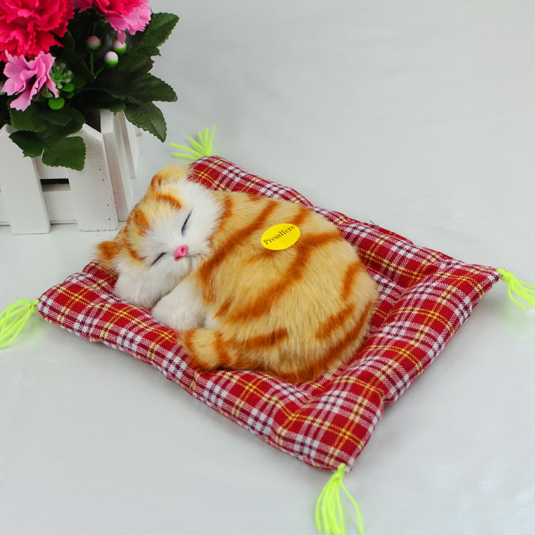 摆件逼真猫咪会叫小睡送人全国