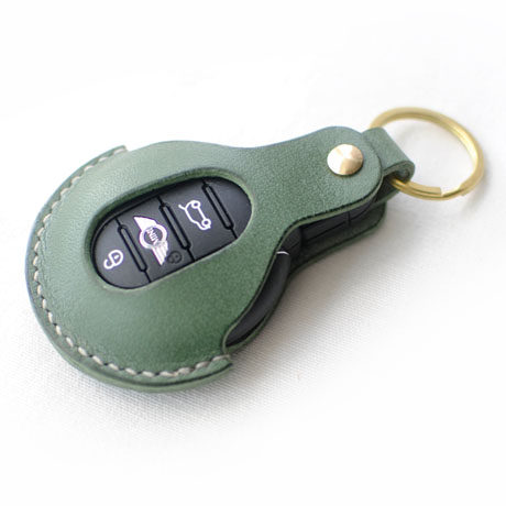 mini手工牛皮汽车钥匙包迷你