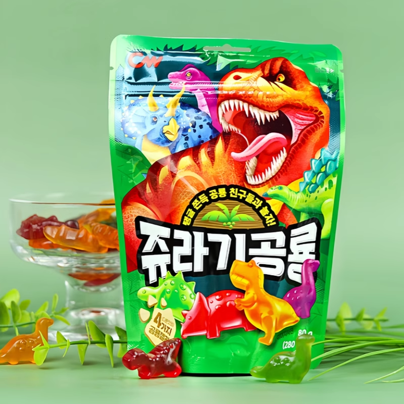 青佑恐龙形状水果味QQ糖80g