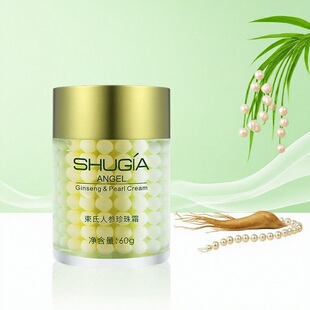 束氏人参珍珠霜滋润保湿净泽面霜柔润细腻湿润紧致肌肤活肤抗皱霜