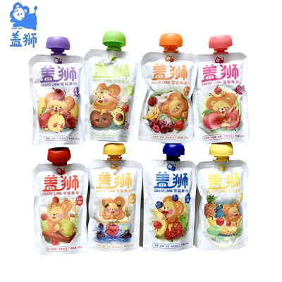 【10袋装】盖狮可吸果泥果汁泥8种口味可选果汁西梅水果泥100g