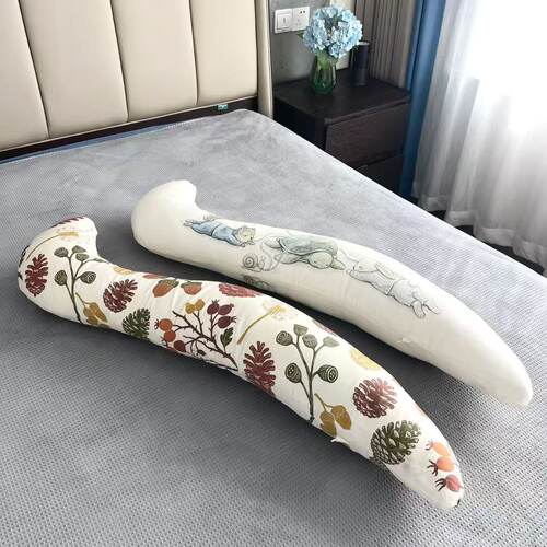 夹腿抱枕纯棉可拆洗侧睡安抚枕