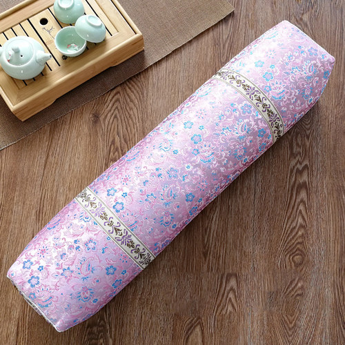 绣花包边助眠手工枕头荞麦皮