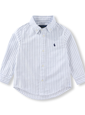 RL055-3男女童牛津纺纯棉薄款衬衣儿童衬衫春秋中大童