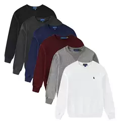 Rl108 Men's Round Neck Sweatshirt Jacket