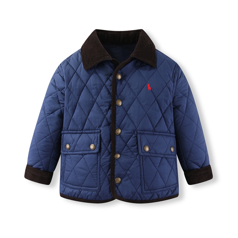 RL小马154经典菱形薄棉服 男女童