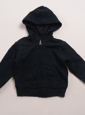 RL019男女童秋冬休闲连帽加绒卫衣外套 中大童外穿