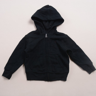 RL019男女童秋冬休闲连帽加绒卫衣外套 中大童外穿