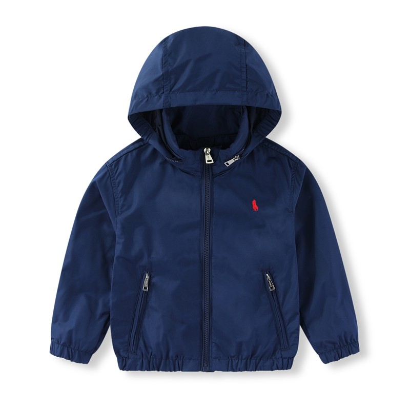 RL101小马男女童春秋风衣外套中大童休闲 单层防水防风90-170