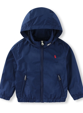 RL101小马男女童春秋风衣外套中大童休闲 单层防水防风90-170