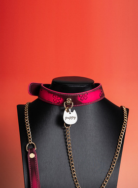 choker温感变色项圈牵引绳女颈带项链puppy挂牌小众情侣礼物