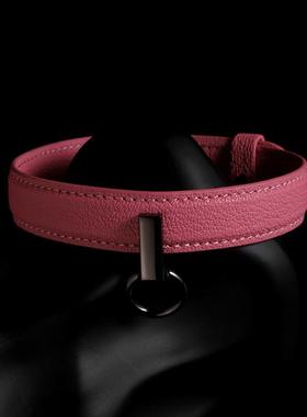 真皮项圈choker颈带小狗颈圈项链女m锁骨链情侣k9脖圈 可刻字定制