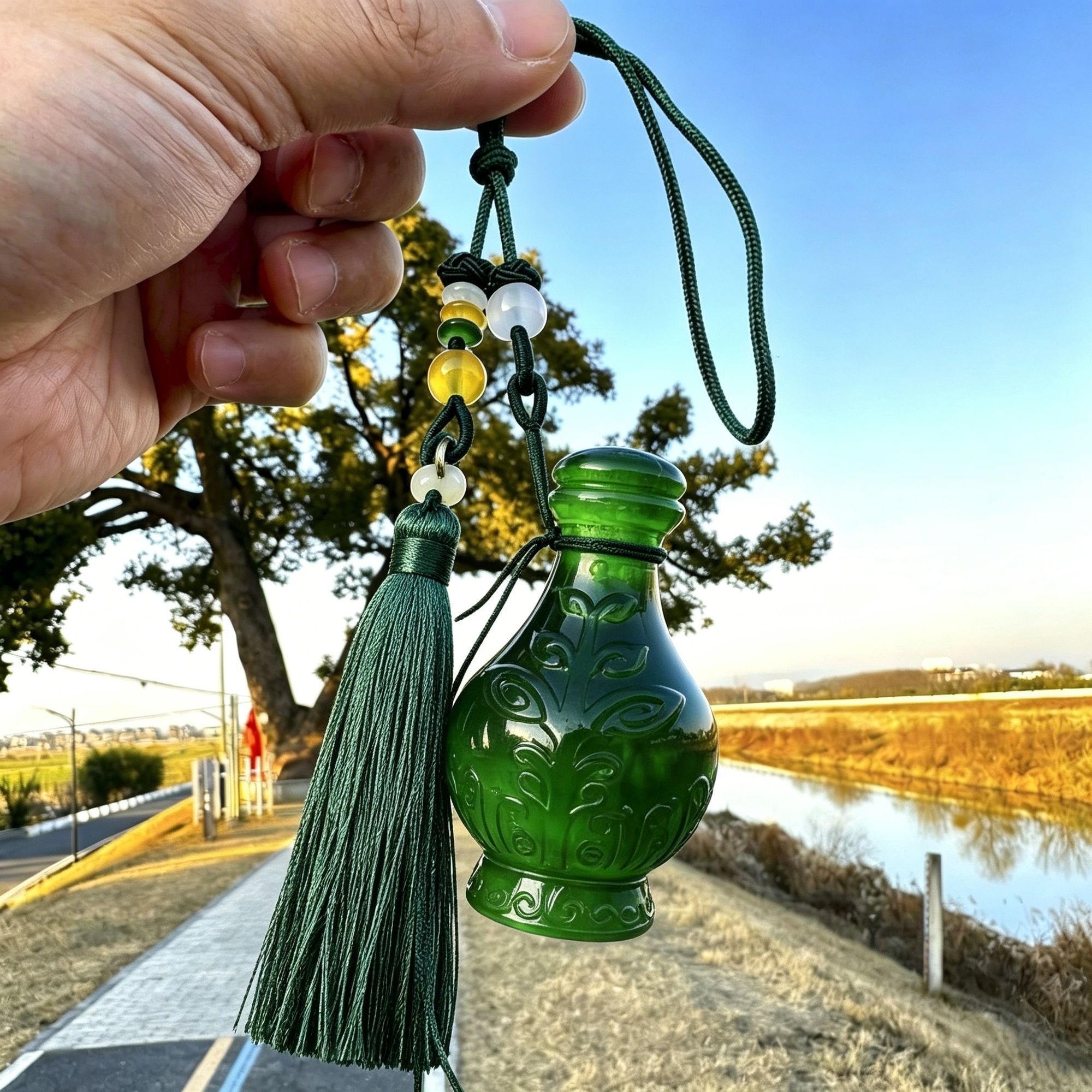 凡人修仙传韩立同款小绿瓶掌天瓶轻奢工艺摆件二次元周边送道友图片