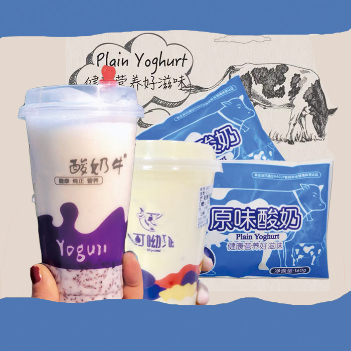 欧亚160克加盟店专用原味酸奶