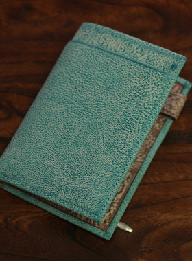 复刻全新 限定薄荷巧克力牛皮m5a7活页笔记本皮收纳 ashford款