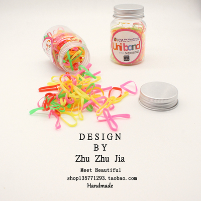 耐用一次性彩色橡皮筋宝宝发圈