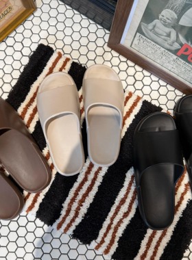 《Clean-fit极简厚底凉拖》日系耐穿浴室洗澡防滑男女款情侣凉拖