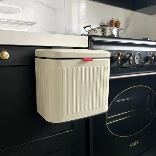 Livingbank Retro Cream Kitchen Vishing Crash Bac in Trash Bin ins, столешницы из нержавеющей стали, сброс разной коробки