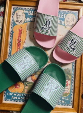 《查理王跳跳糖》可爱拖鞋原创多巴胺情侣浴室防滑凉拖小众家居拖