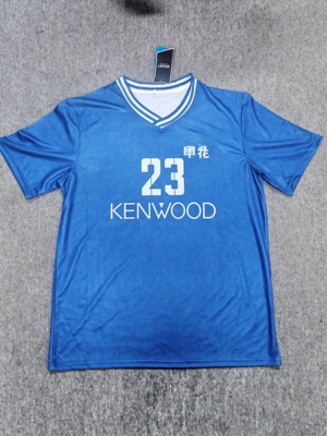 94甲A联赛上海申花队服复古复刻版，标志胶印