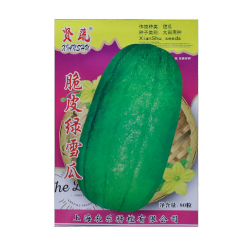 脆皮绿雪瓜种子种籽 薄皮雪瓜籽 微甜汁多肉质酥脆
