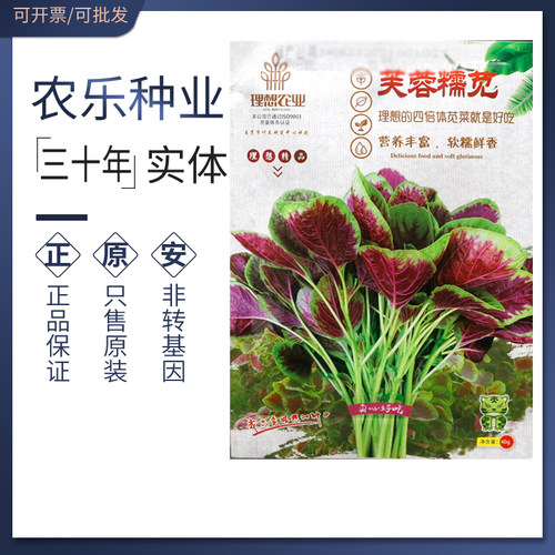 理想芙蓉糯四倍体一点红苋菜种子