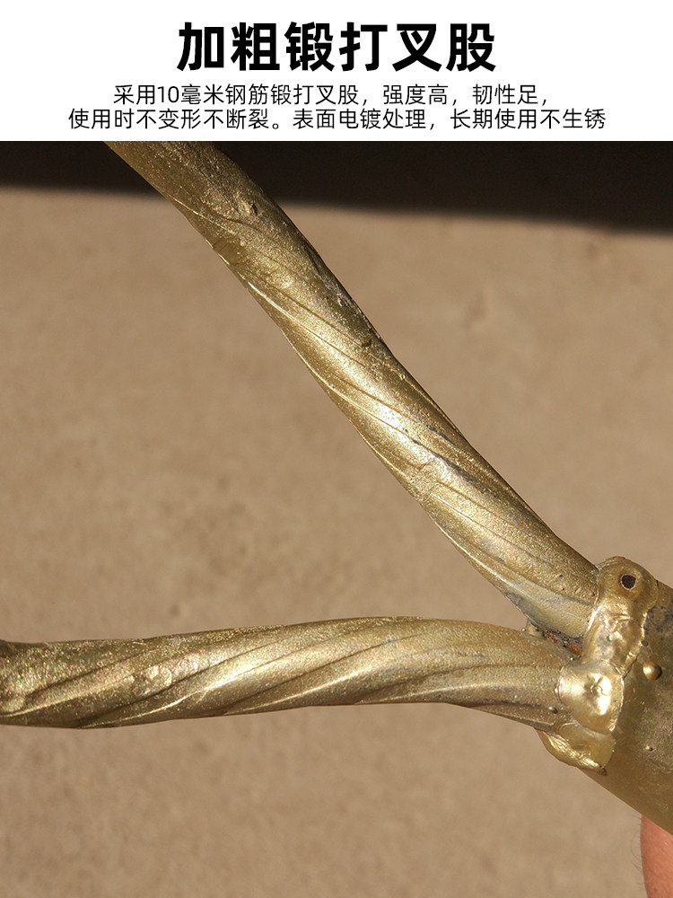 锻打两股叉 钢叉草叉 挑草叉草料叉装草叉园艺农场用工具