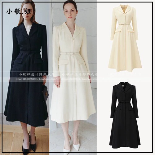 26春韩国设计师品牌BAU by Bride And You新3月西装领A字连衣裙