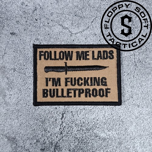 【软趴趴复刻】“Bullet Proof ”防弹士气章军迷贴章臂章FOG爱用