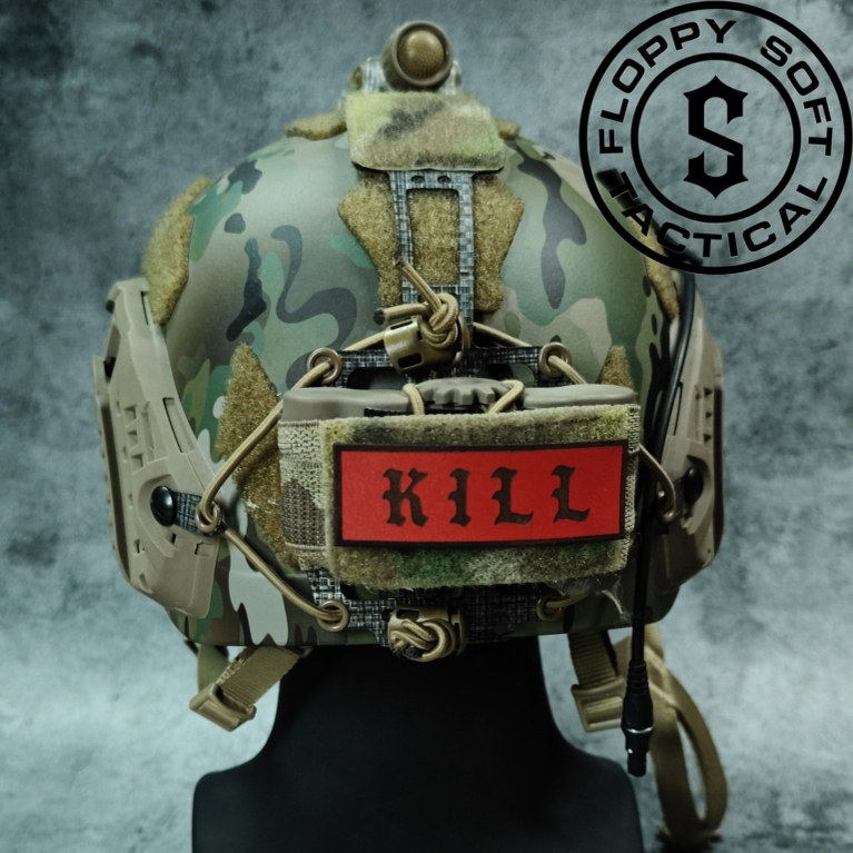 软趴趴战术赤色杀戮皮章