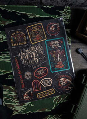 【软趴趴复刻】GBRS Group Always on Offensive 贴纸