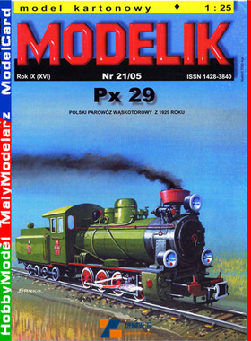 Modelik 2005-21 - Parowoz PX29