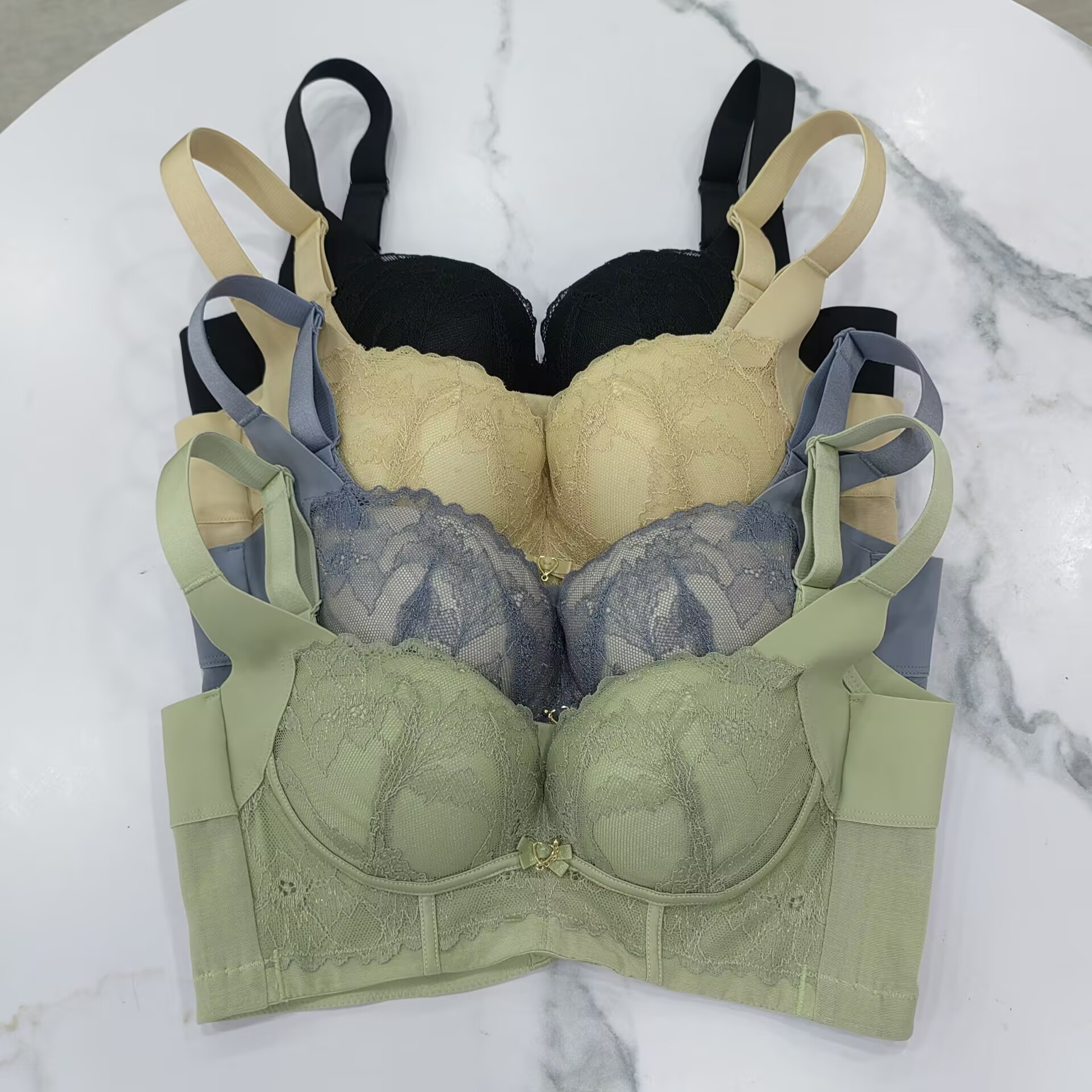 正品 普岚度玫瑰精油杯内衣6852加宽5排加厚平胸小胸聚拢集中文胸