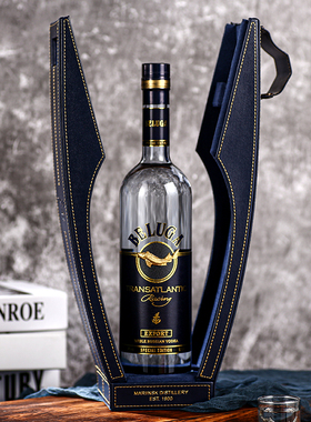 俄罗斯原装白鲸牌伏特加鲟鱼高档白酒礼品BELUGA VODKA礼盒特产