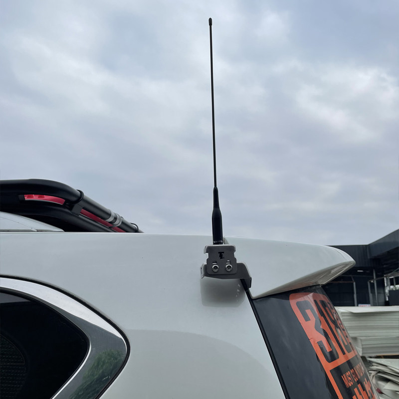 닛산 순찰 Y62에 적합 수정 된 자동차 라디오 라디오 안테나 스테인레스 스틸 도난 방지 브래킷 카드 가장자리