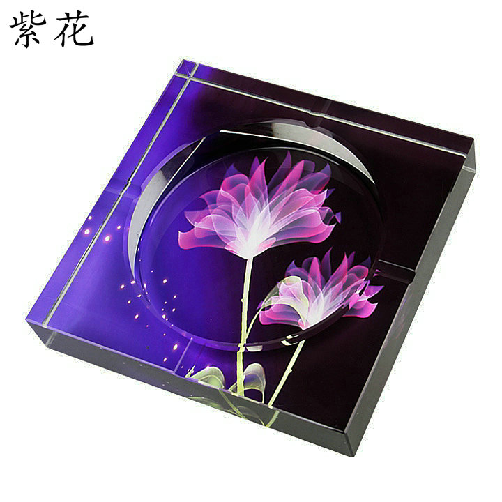 水晶烟灰缸时尚创意个性礼品大号精品欧式烟缸客厅家居实用