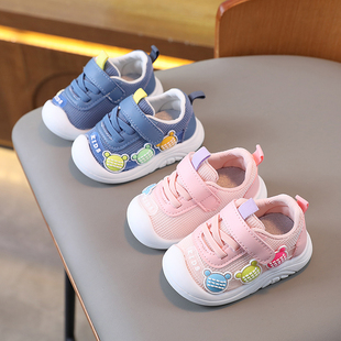 春秋女宝宝鞋 透气运动鞋 软底婴儿学步鞋 1一岁2防滑 子女小童单鞋