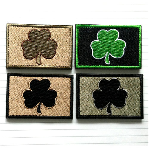 四叶草柔和爱尔兰胸章军迷4色